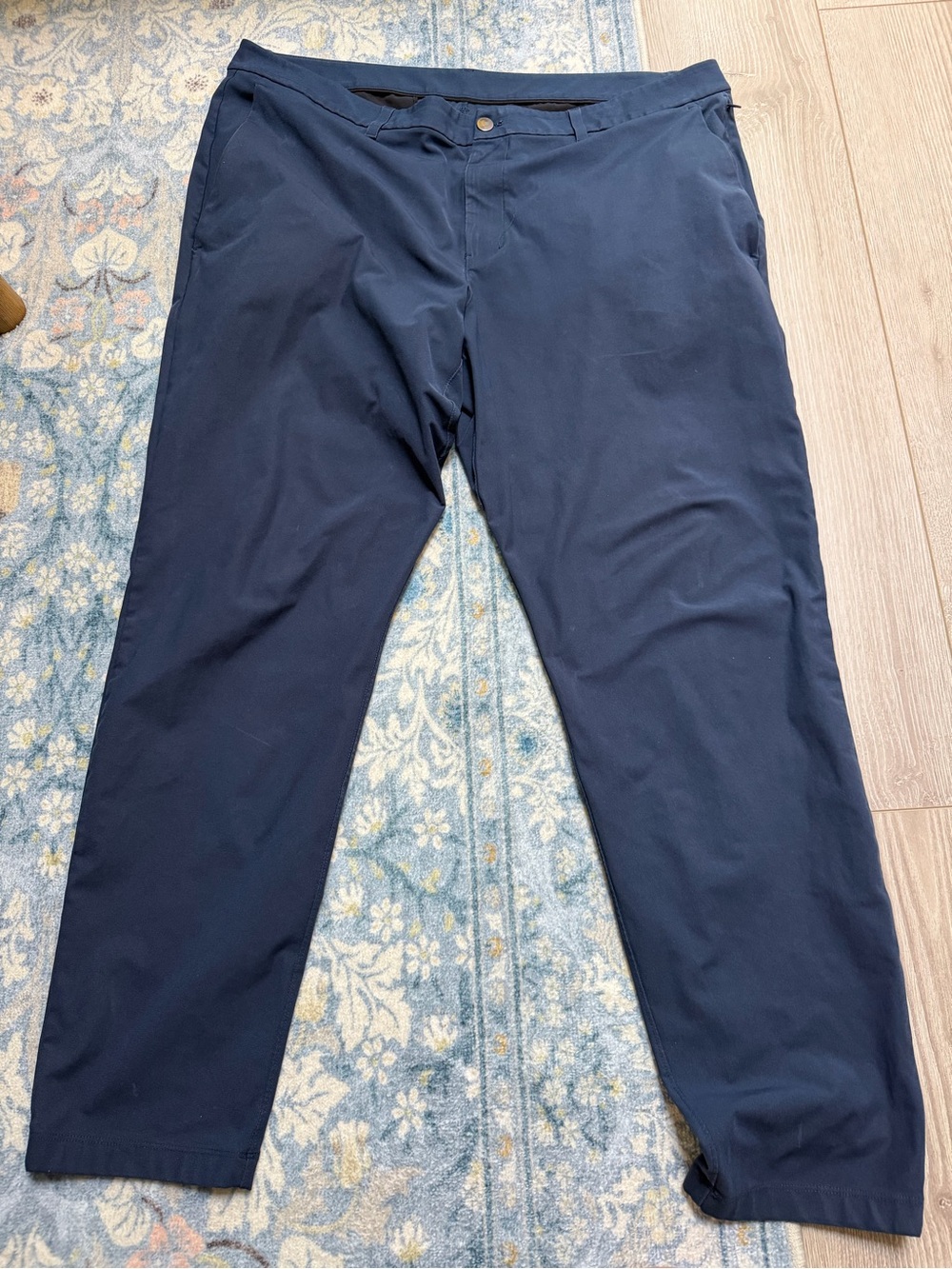 Lululemon ABC Pant Slim Fit 5 Pocket Pant 34L Warpstreme True Navy smart casual - Picture 2 of 6